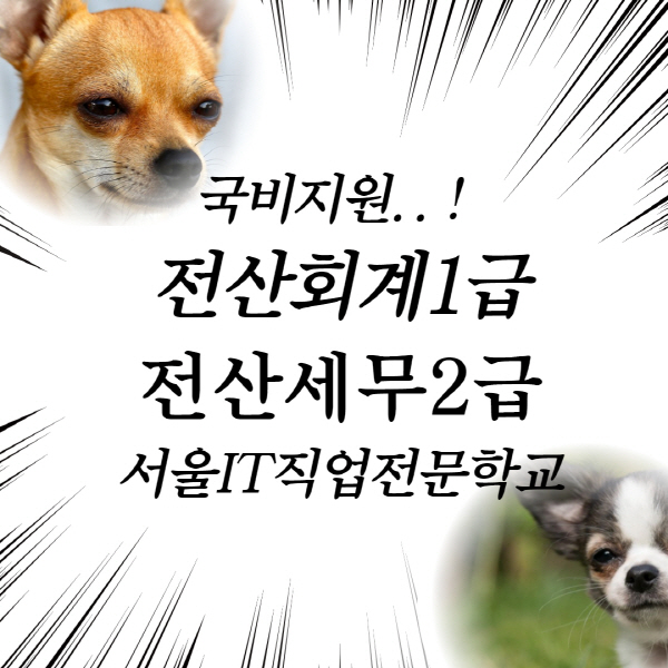  [국비지원] 신촌 전산세무회계 자격증 취득 과정