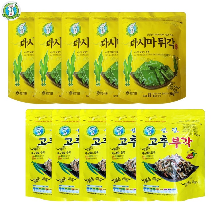 인지도 있는 예이니식품 지도표 성경 다시마튀각60g 5개+고추부각60g 5개 (총10개), 10개, 60g 추천해요 인지도 있는 예이니식품 지도표 성경 다시마튀각60g 5개+고추부각60g 5개 (총10개), 10개, 60g 추천해요