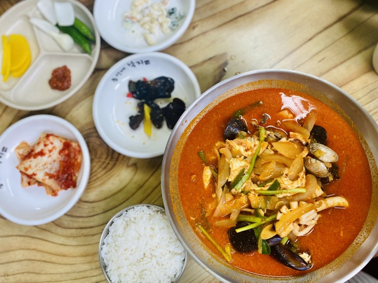  김제맛집 국물반 건더기반 푸짐했던 짬뽕밥 * 장터집