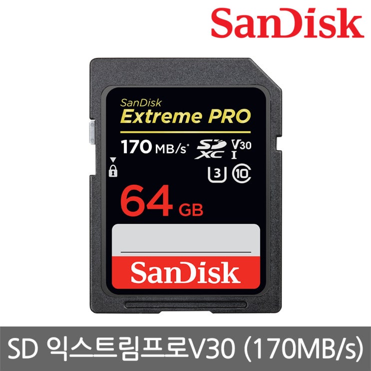 선호도 높은 샌디스크 SD익스트림프로 SD카드, 64GB 좋아요 선호도 높은 샌디스크 SD익스트림프로 SD카드, 64GB 좋아요