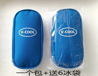 리뷰가 좋은 스틸쿨러가방 외출 냉장케이스 보온상자 휴대용, T02-O54-1세대 블루색+6아이스팩 ···