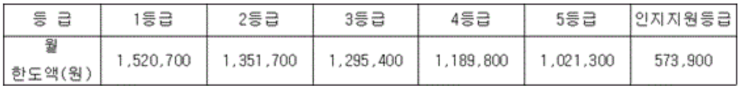  재가급여(정부에서 지원받는 금액) 대한 소소한 규정