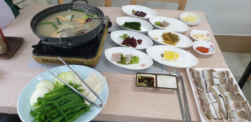 전라도 여수 하모샤브샤브 고흥 맛집 바다식당에서