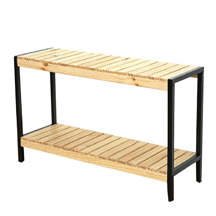 선호도 좋은 본스토리 철재원목선반 2단 800mm, 블랙 + 네추럴우드 ··· 선호도 좋은 본스토리 철재원목선반 2단 800mm, 블랙 + 네추럴우드 ···