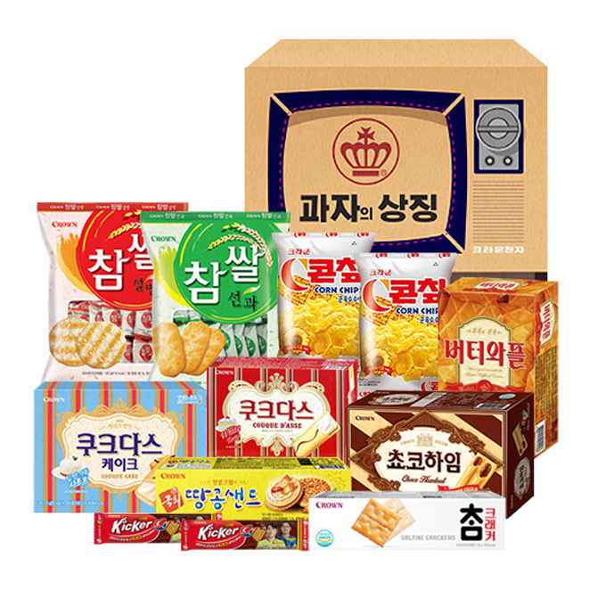 인기 급상승인 크라운 레트로 tv 과자세트, 1세트 추천해요 인기 급상승인 크라운 레트로 tv 과자세트, 1세트 추천해요