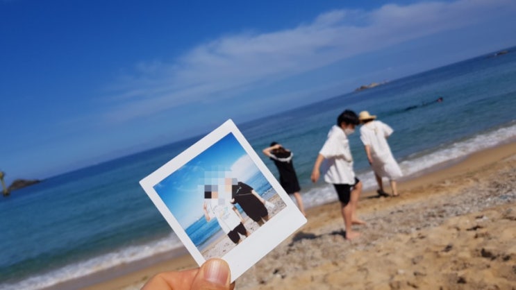  교암리해수욕장 여름방학 첫날