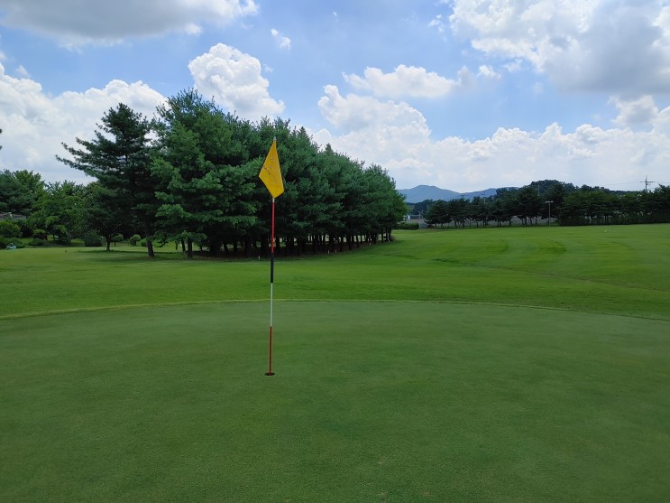 [경기/성남]성남공군체력단련장(5번홀~9번홀):평지형 넓은 페어웨이, 느린 속도의 포대 그린, 서울에서 가까운 가성비 좋은 골프장. 추첨 방식으로 운이 좋아야 갈 수 있는 골프장