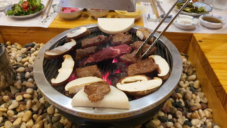  [진주 평거동 소고기집] 키조개 관자와 같이 먹는 소고기집