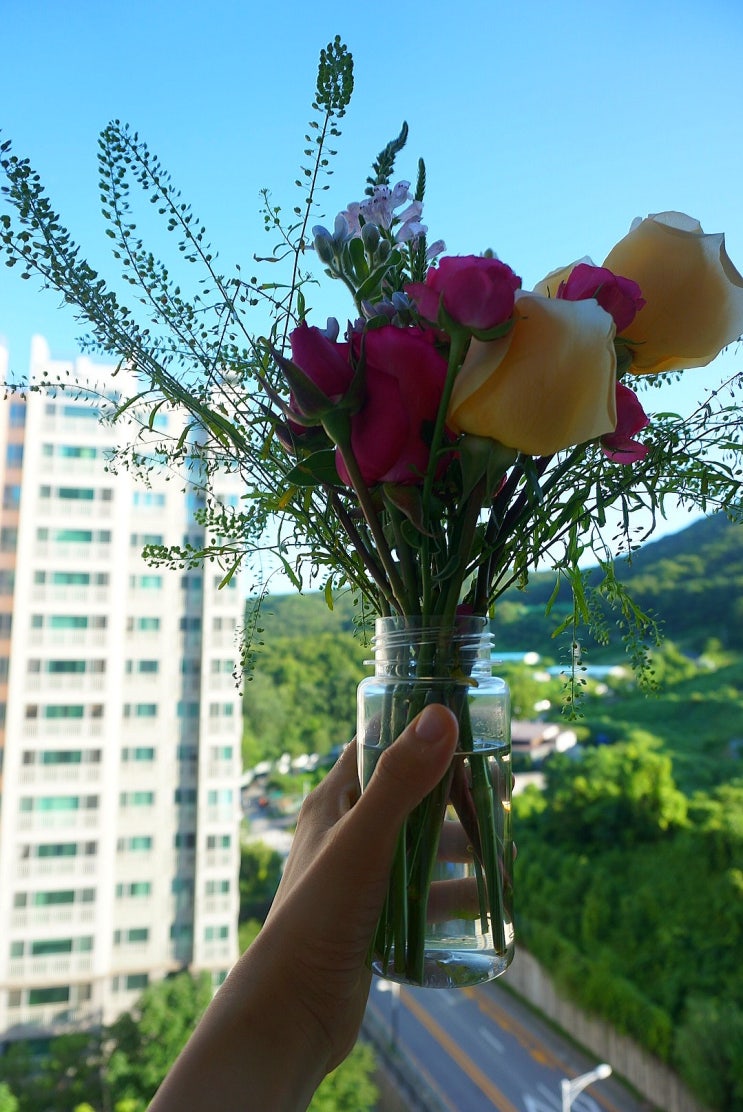  생일꽃, 생일카드로 풍성했던 35번째 생일날
