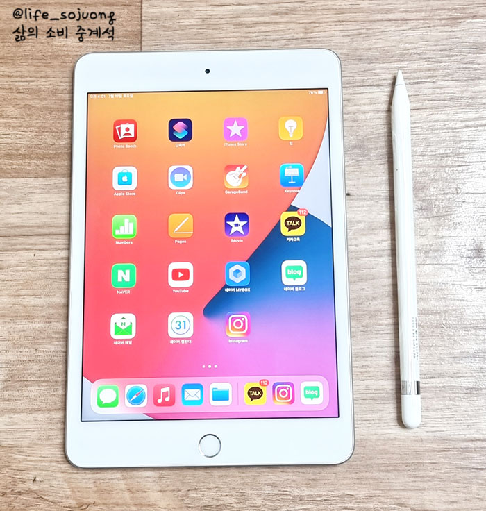  아이패드 미니 5세대, 애플 펜슬 1세대 도착, 드디어 이모티콘으로 연금 만들기 위한 준비 끝!