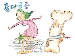  골다공증 골밀도 칼슘비타민D효능 원인증상 치료예방 폐경여성호르몬