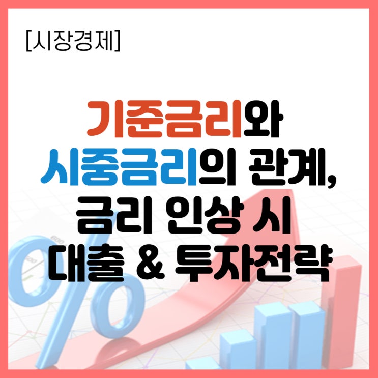  기준금리와 시중금리와 관계, 금리인상 시 대출, 투자전략