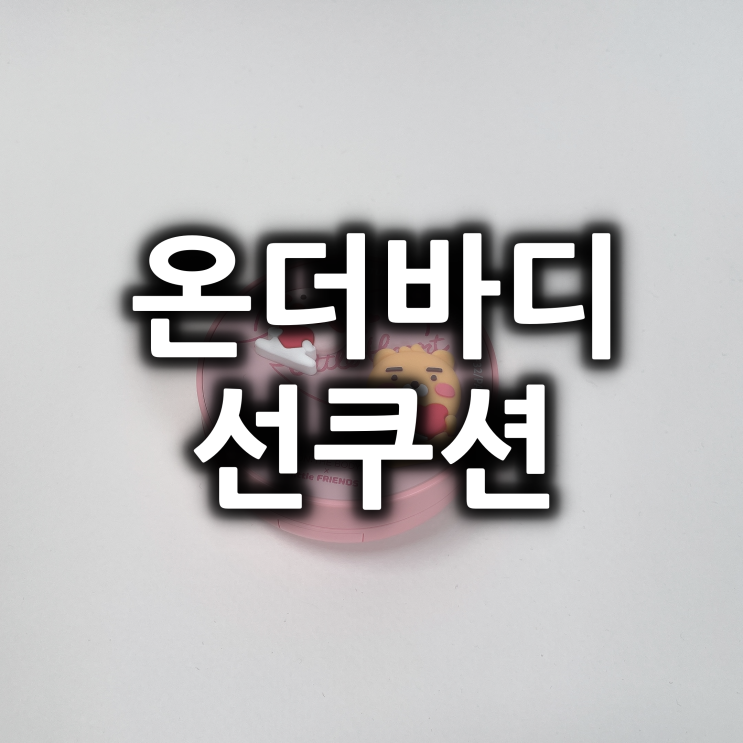  귀여워서 구매한 온더바디 선쿠션
