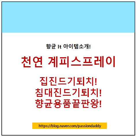  집먼지 매트리스 침대 진드기퇴치제 계피스프레이 사용후기!