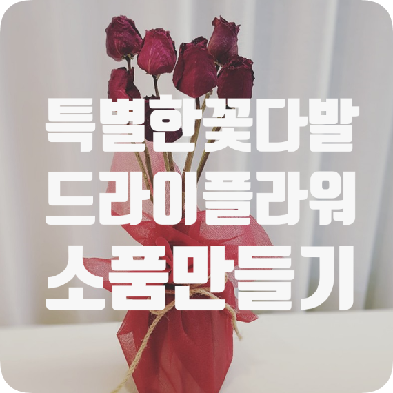  특별한 꽃다발, 드라이플라워 소품으로 만들기 (화병, 액자)