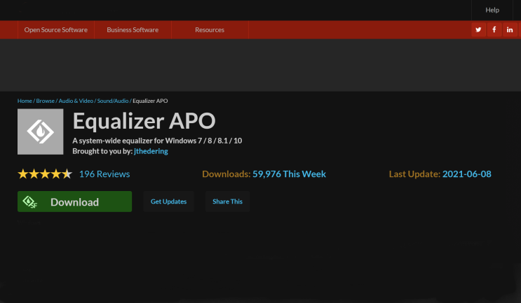  pc 이퀄라이저 프로그램 Equalizer APO 기본사용법