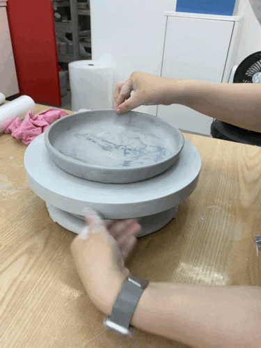 문정동 도자기 공방, 미요미요공방 원데이클래스 마블링 그릇 만들었어요 :) _구)세도공