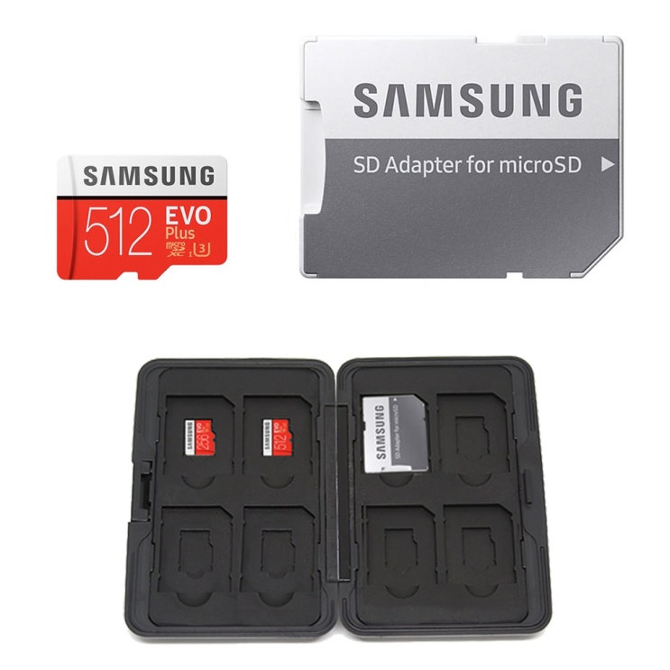 인기 많은 삼성전자 마이크로 SD 카드 + 블랙가디언 메모리카드 케이스 8P, 512GB 추천해요