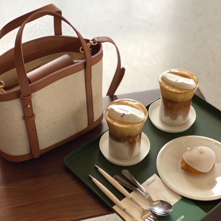  [BAG] DE'MERIEL 드메리엘 CANVAS BAG - Basket Bag Brown