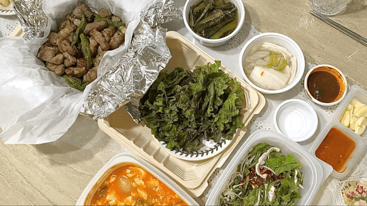 집에서 오백돈 먹기 | 대전 배달 맛집