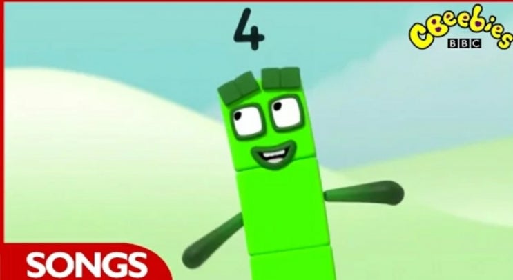  [넘버블럭스] Numberblocks Number Four Song 숫자4 노래 | 가사
