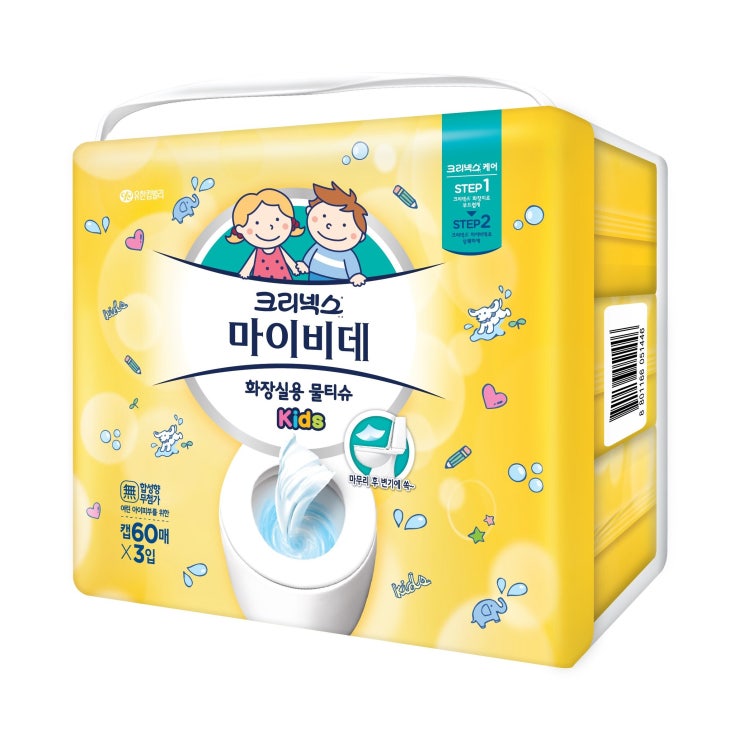 갓성비 좋은 크리넥스 마이비데 키즈 화장실용 물티슈 캡형, 60매, 21개 좋아요 갓성비 좋은 크리넥스 마이비데 키즈 화장실용 물티슈 캡형, 60매, 21개 좋아요