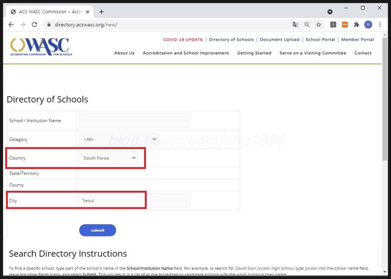 도쿄 인터스쿨(WASC 인증학교 확인-일본,한국,중국 인터 리스트 ) 국제학교 고르기 3편 : 네이버 블로그
