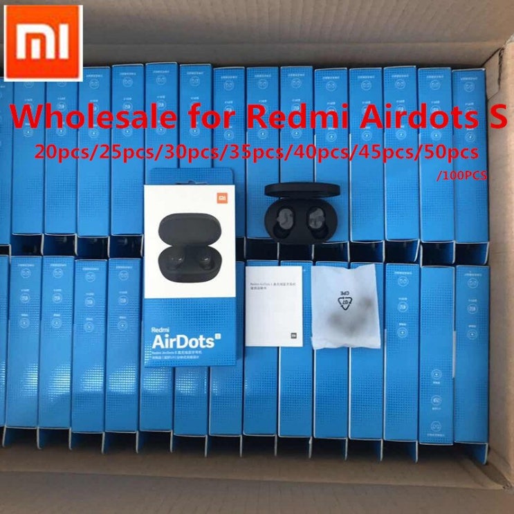 리뷰가 좋은 새로운 Xiaomi Redmi AirDots S 무선 블루투스 5.0 mi를위한 도매 링크 진정한 무선 스테레오 자동 링크 TWS 이어폰 헤드셋 왼쪽|블루투스 이어폰