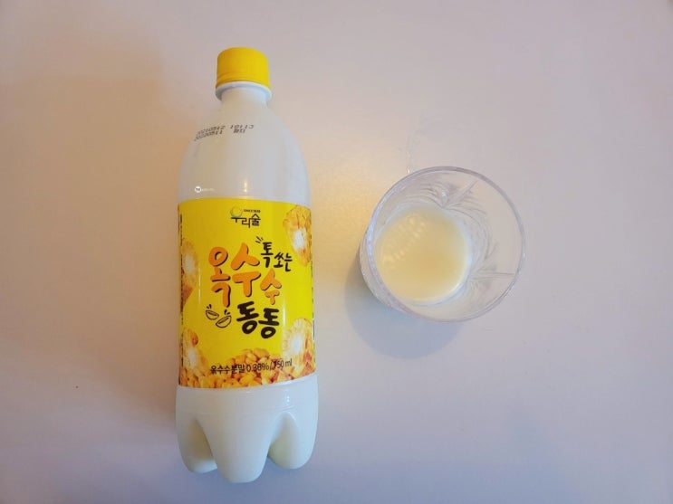  편의점막걸리 옥수수동동 흠..