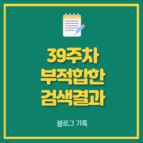  39주차 VIEW 부적합한 검색 결과