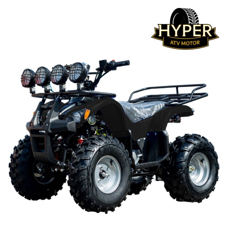 많이 팔린 하이퍼 125cc ATV 사륜바이크 사발이(농업용 호도용 레저용) 사류바이크, 블랙 추천해요