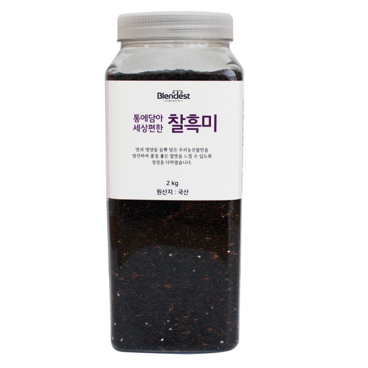 핵가성비 좋은 블랜디스트 통에담아 세상편한 찰흑미, 2kg, 1개 추천합니다