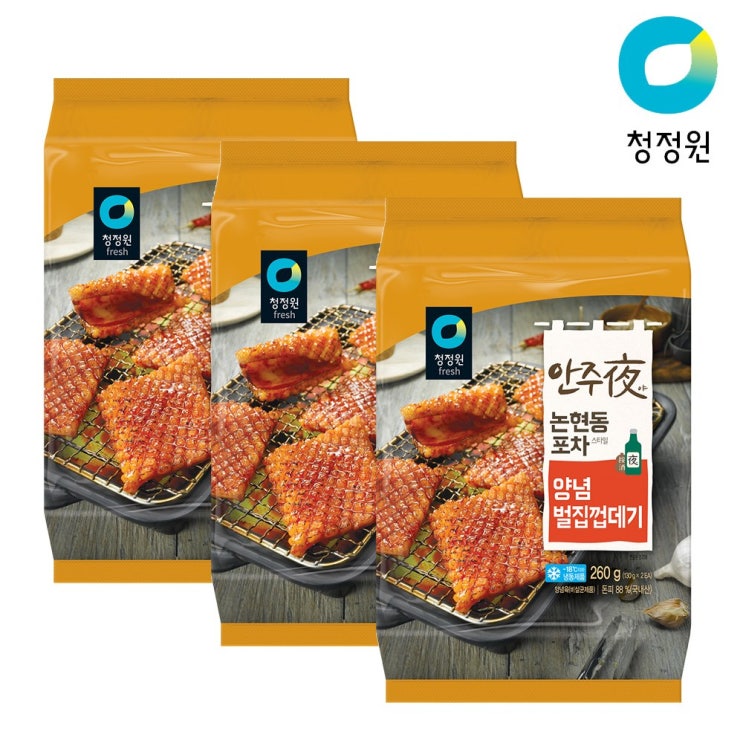 선택고민 해결 안주야 양념벌집껍데기 260g x 3팩, 단품 추천합니다