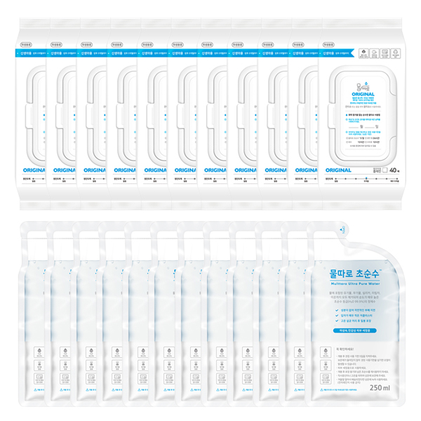가성비 뛰어난 물따로 오리지날 유아 건티슈 캡형 40매 + 초순수 250ml 세트, 12세트 추천해요 가성비 뛰어난 물따로 오리지날 유아 건티슈 캡형 40매 + 초순수 250ml 세트, 12세트 추천해요