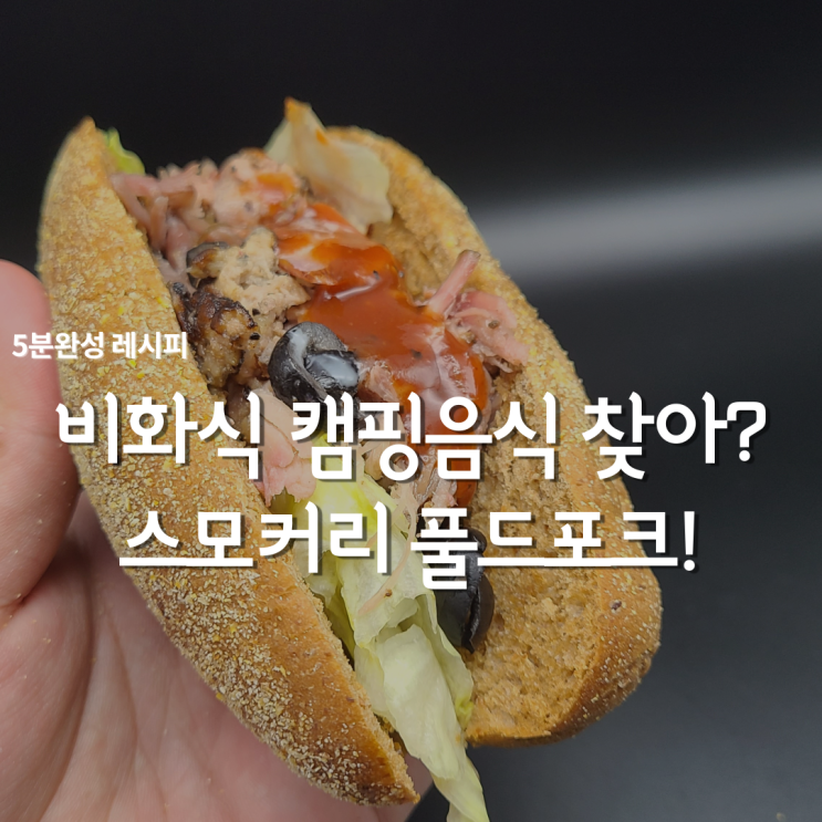  텍사스바베큐 풀드포크샌드위치 레시피! 비화식 캠핑음식 딱 좋아요!!
