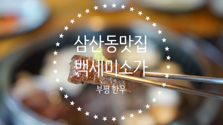  가족외식, 회식으로 좋은 부평 한우 맛집. 삼산동 맛집 백세미소가