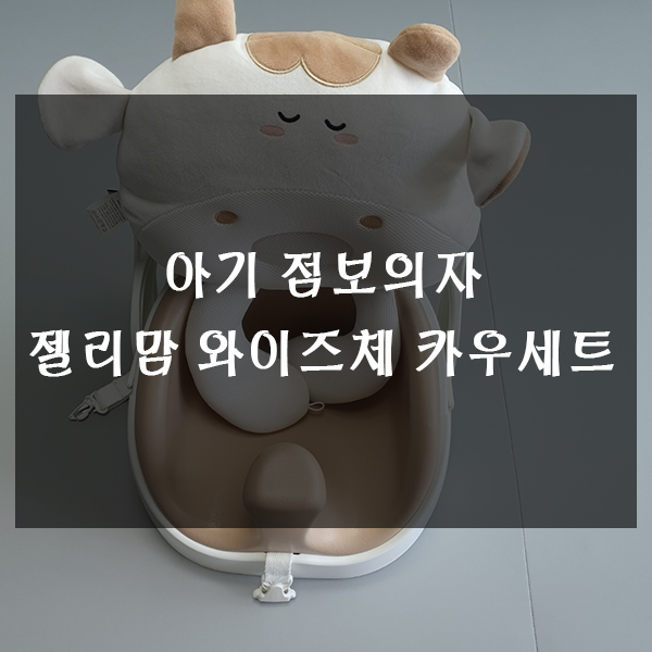  아기 점보의자 젤리맘 와이즈체어 카우세트