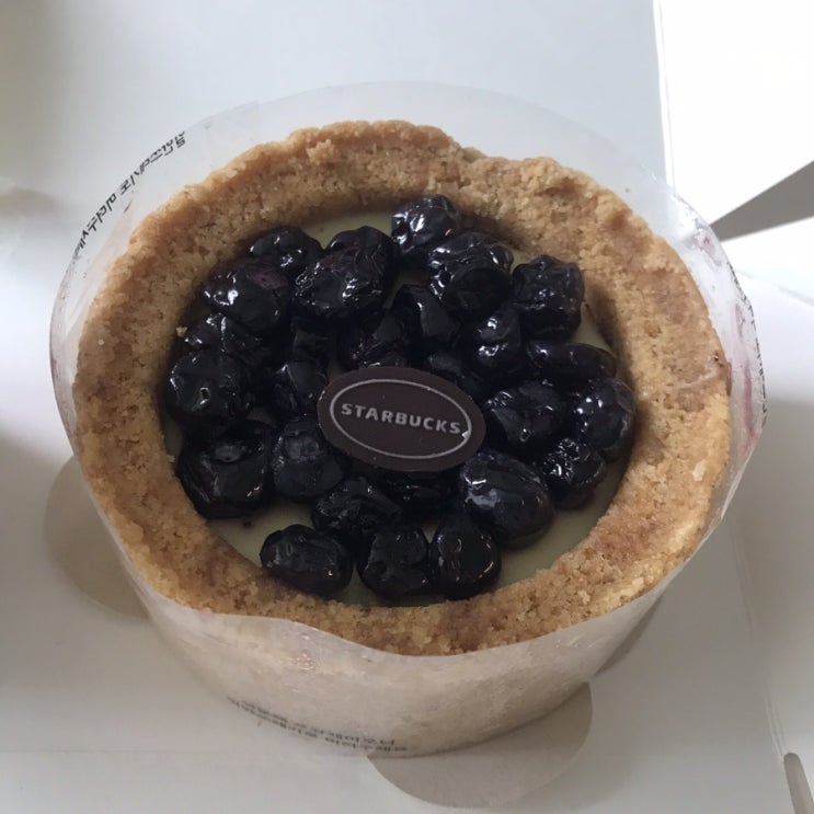  내가 최애로 좋아하는 스타벅스 블루베리 쿠키 치즈 케이크 진짜 맛있음!