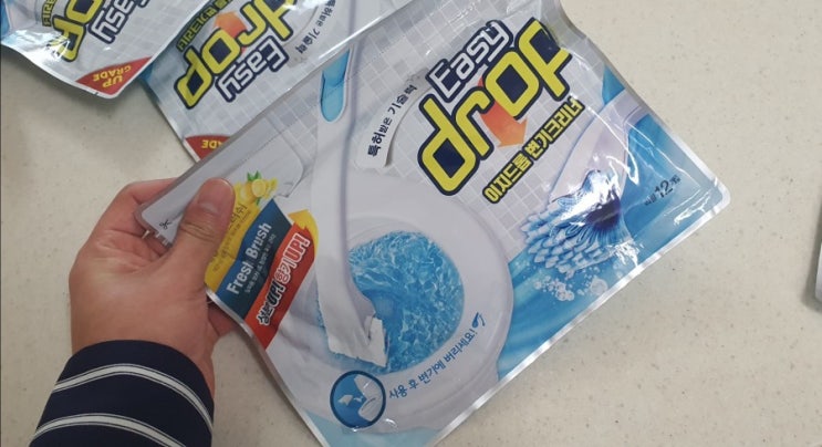  변기청소 하기 번거로울땐/ 이지드롭 변기크리너 사용후기!