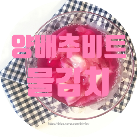 양배추 비트 물김치 /비트먹는법/양배추요리