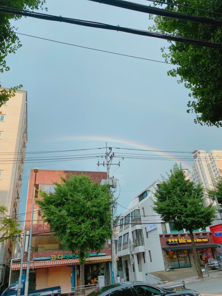  오랜만에 쌍 무지개!