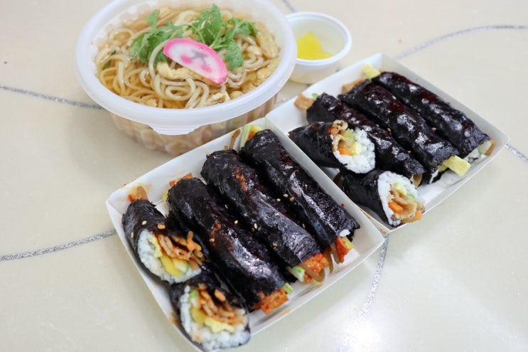  송도 커낼워크맛집 백가네 꼬마김밥 우동까지 존맛탱이네