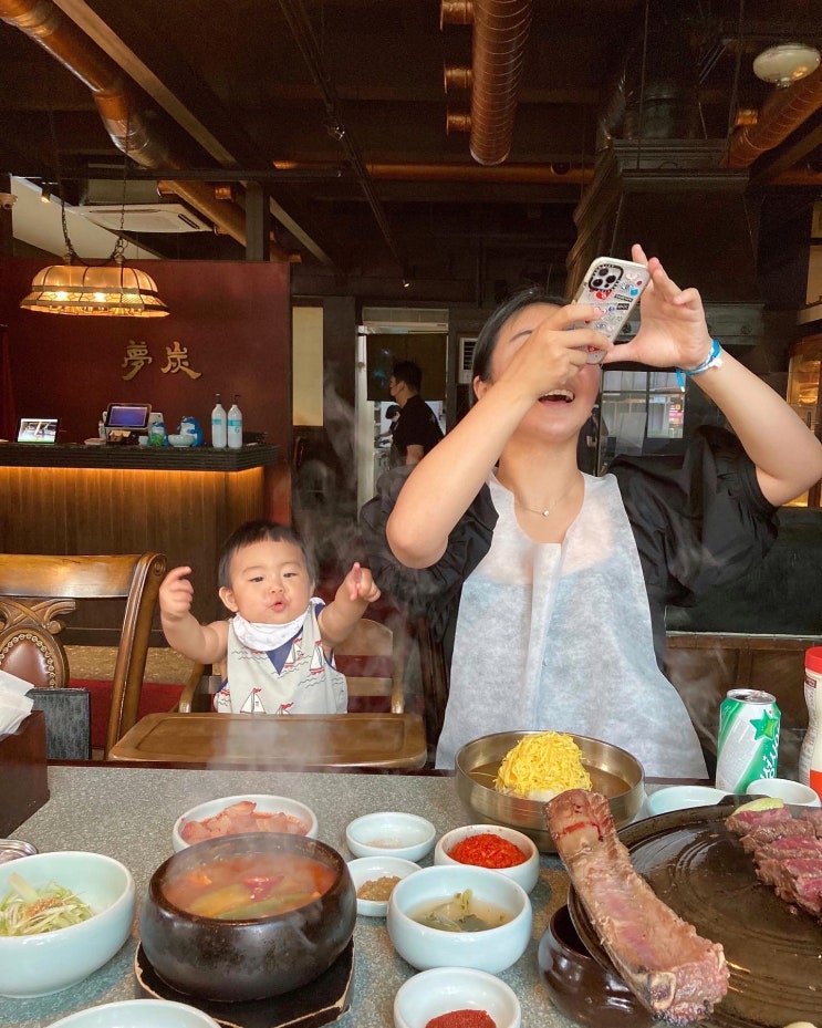  삼각지 몽탄 아기랑 주말 후기 (주차/웨이팅/예약/우대갈비/된장찌개/냉면/양파볶음밥)