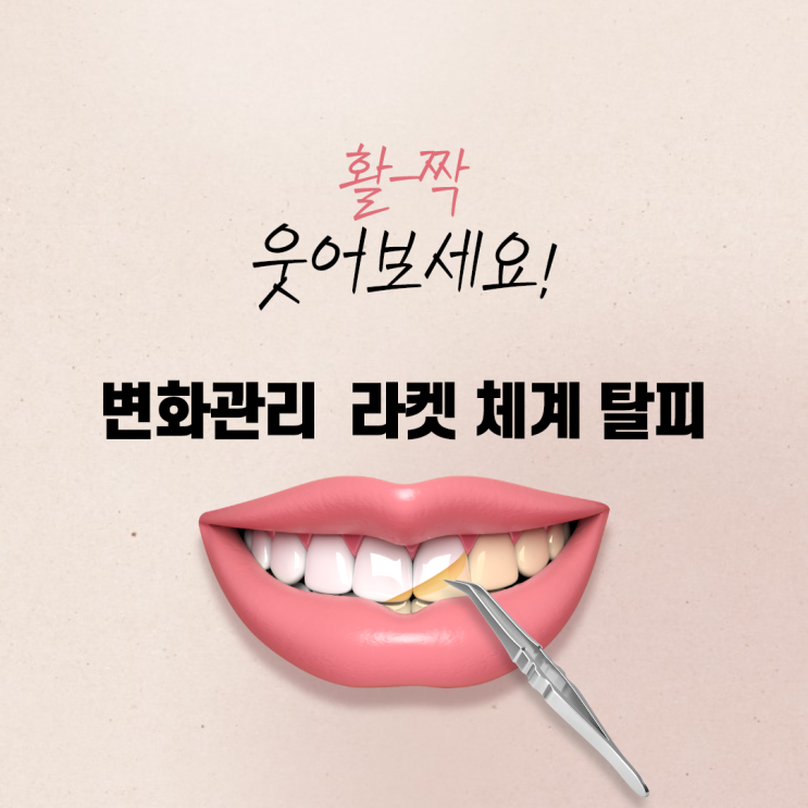  변화관리 라켓 체계 탈피