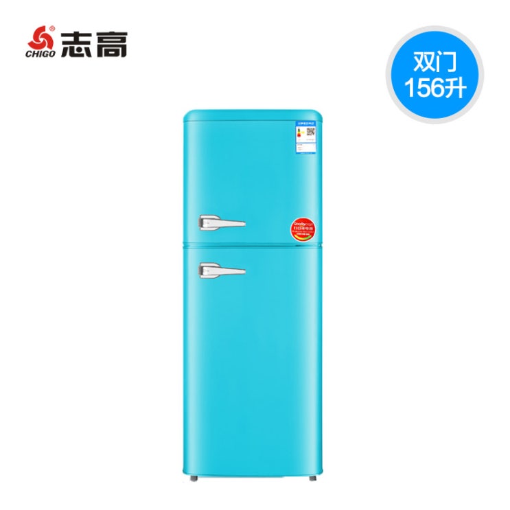당신만 모르는 소형냉장고 156L유럽풍 컬러 빈티지 냉장고 사무실 소형 더블도어 가정용 냉동 냉장 전기냉장고, T01-빈티지 티파니블루 추천해요
