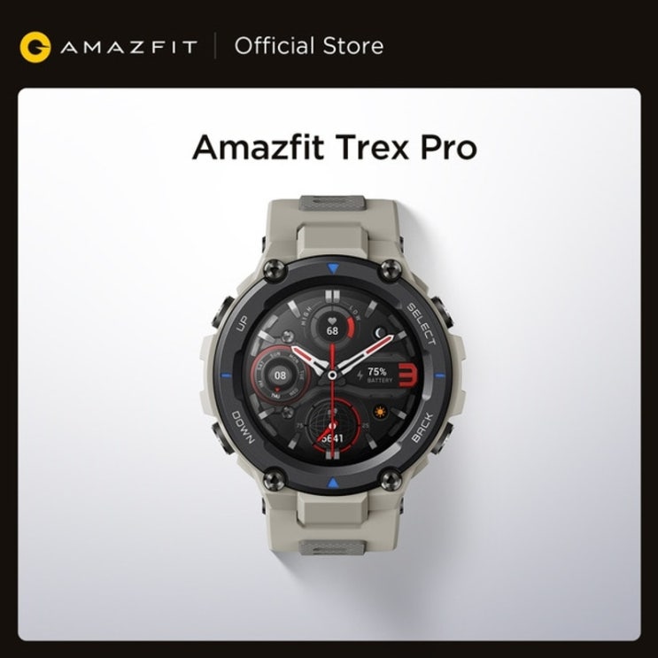 인기있는 스마트 워치 2021 Amazfit Trex Pro Smartwatch 10 ATM 방수 18 일 배터리 수명 390mAh 100 스포츠 모드 Android iOS 전화