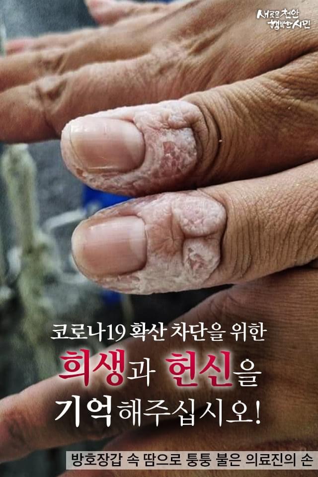코로나19 확산 차단을 위한 희생과 헌신을 기억해주십시오! | 천안시청페이스북