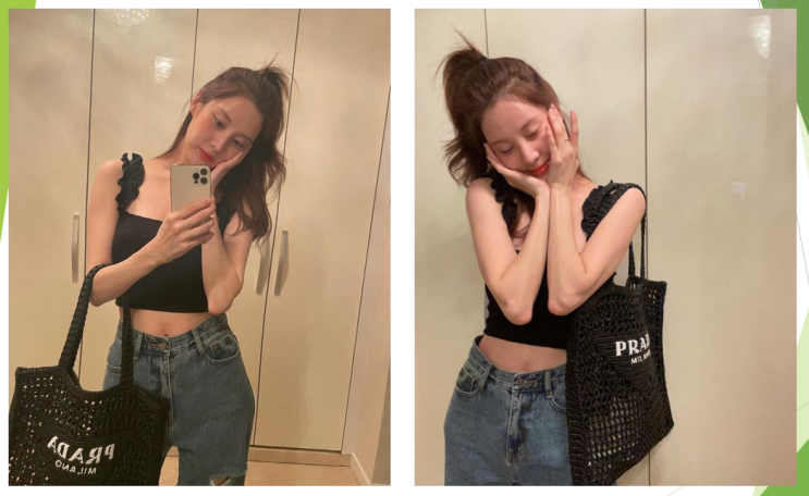  소녀시대 서현 배꼽 드러낸 크롭탑 주말 패션
