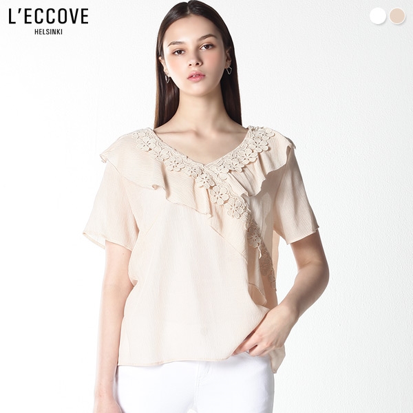가성비 좋은 레코브 레코브(LECCOVE) 플라워 라인 요루 블라우스 (택가격:59800원) ··· 가성비 좋은 레코브 레코브(LECCOVE) 플라워 라인 요루 블라우스 (택가격:59800원) ···