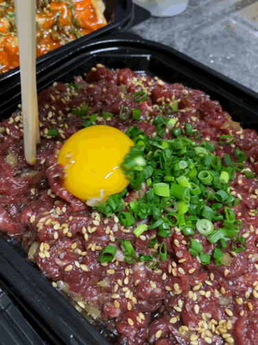  달동 정성육회 포장해가기